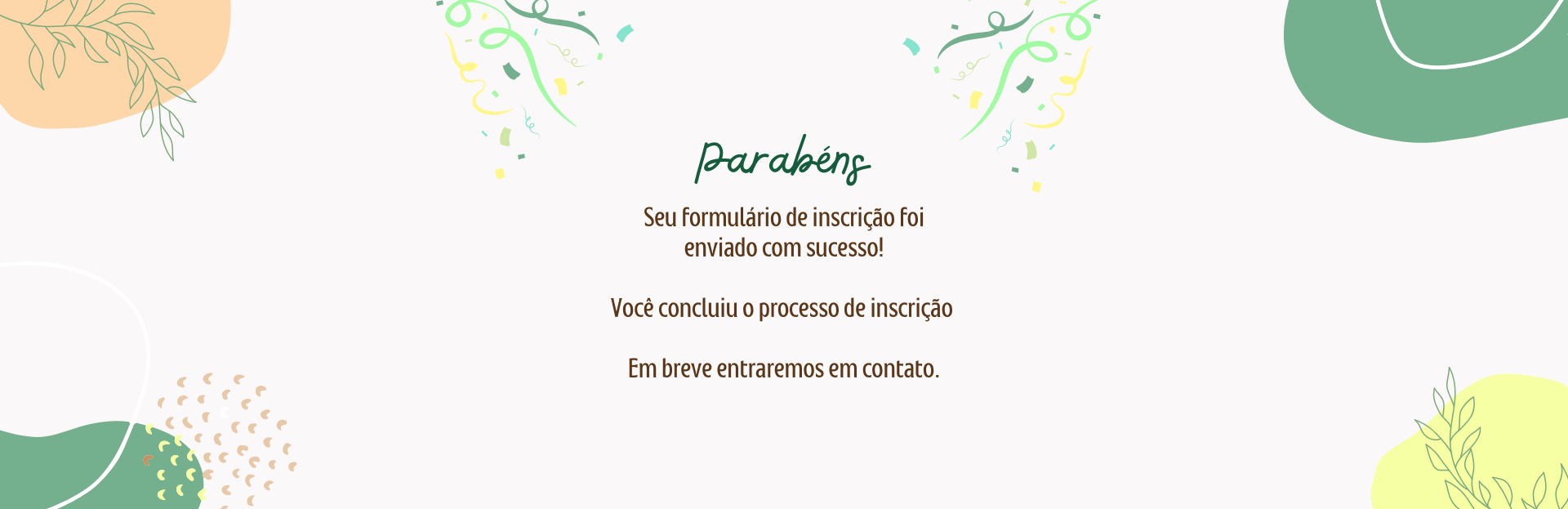 Obrigado pela preferência abstrato orgânico colorido2